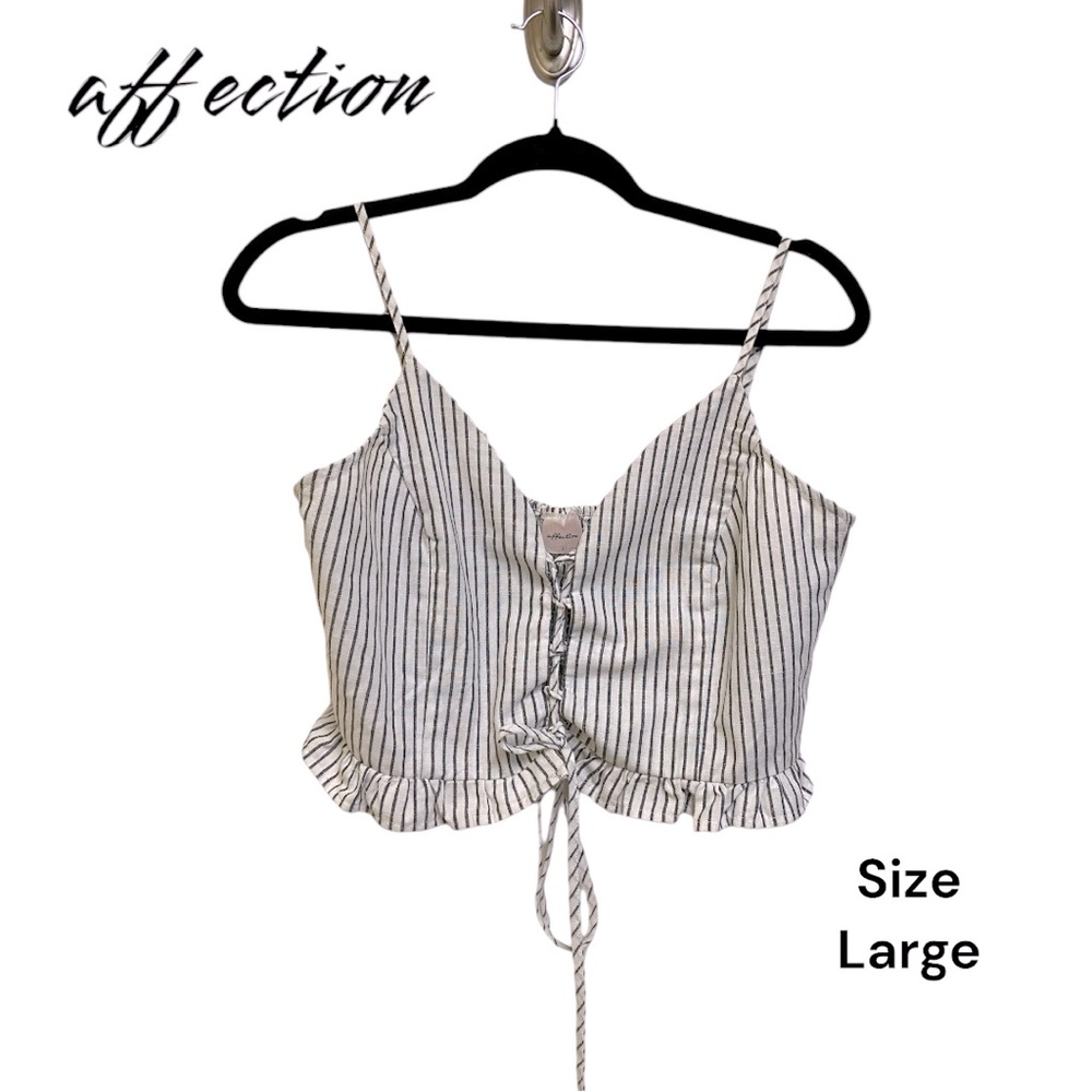 Affection Large Front Tie Top Adjustable Straps